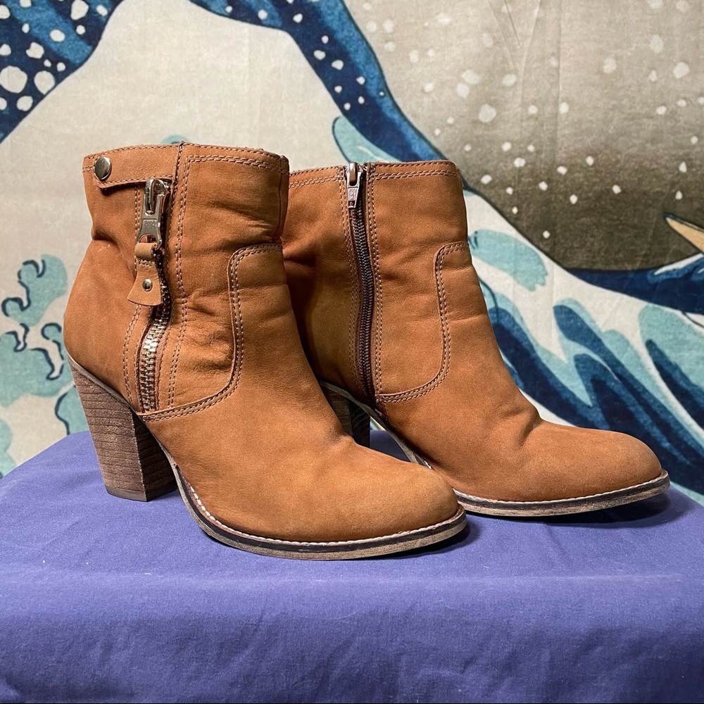 ALDO Ankle Bootie REAL SUEDE (Cognac)